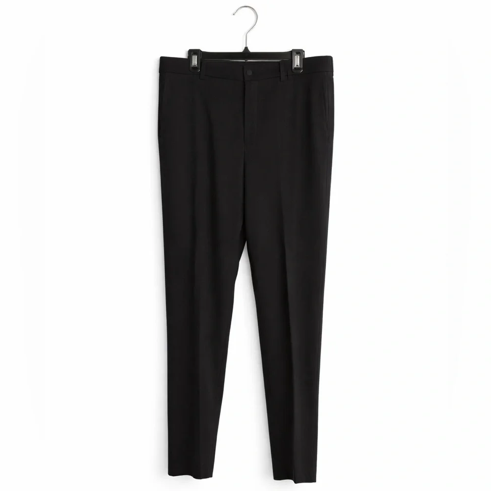 Cubavera Men’s Black Dress Pants 36x32 Flat Front Classic Fit Stretch
